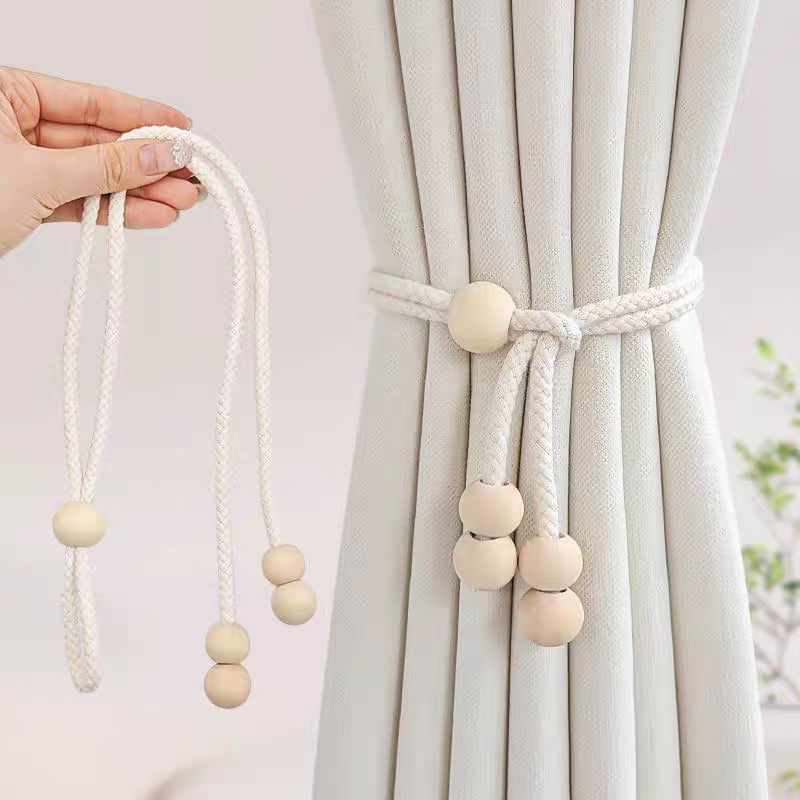 Home Textiles Curtains - 2pcs Modern Minimalist Curtain Straps, Hanging