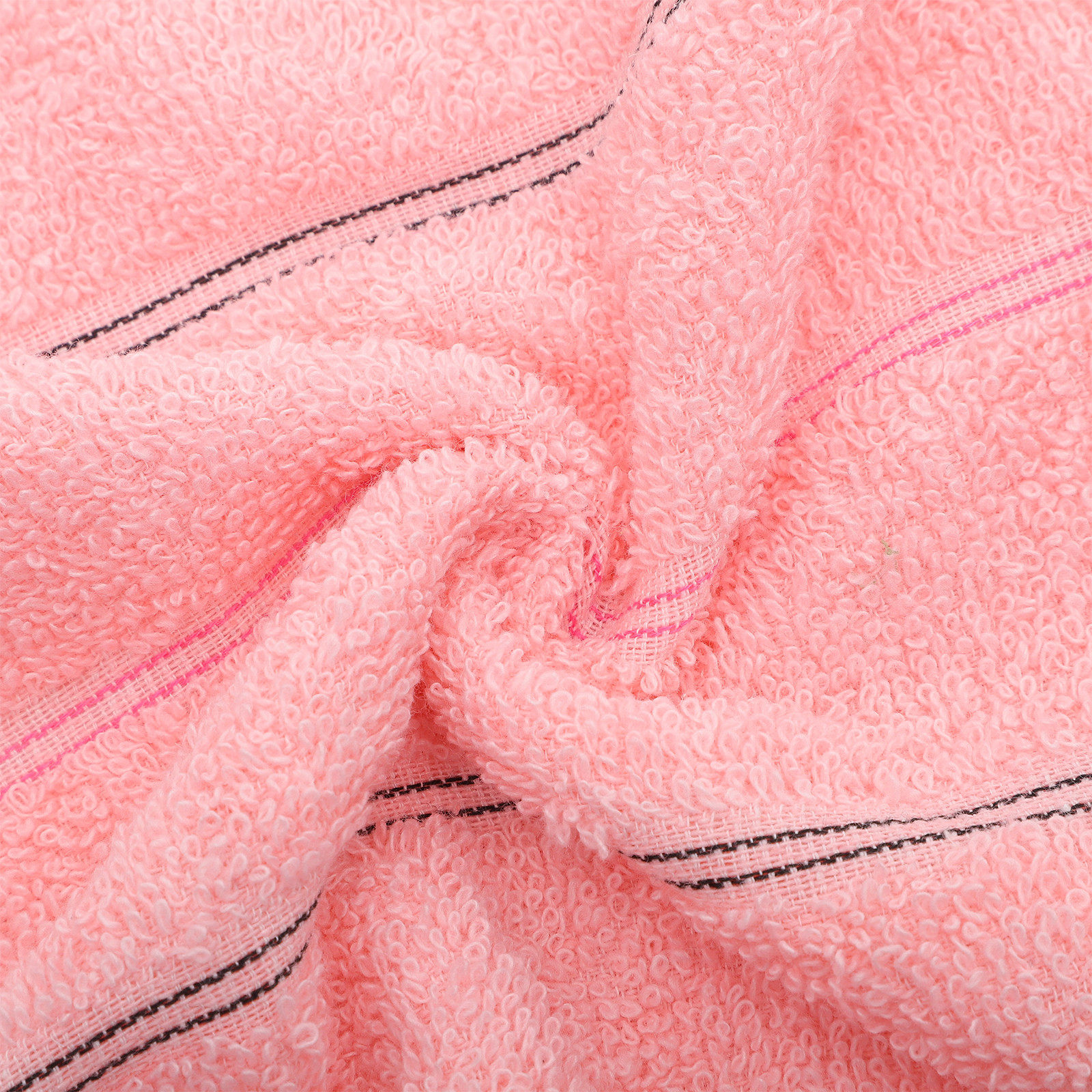 Home Textiles In Pakistan - 4Pcs Colorful Striped Cotton Towels Set