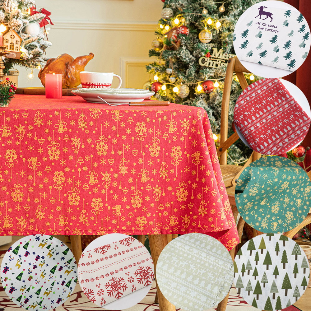 Home Textiles Importers In Usa - 45/90x145cm Pine Snow Christmas Printing Cotton