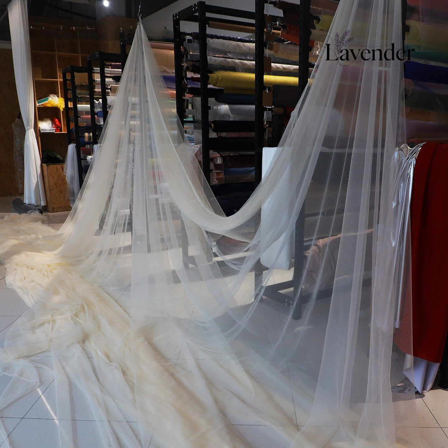 Home Textiles Curtains - 3m Wide Breathable Mesh Sheer Fabric
