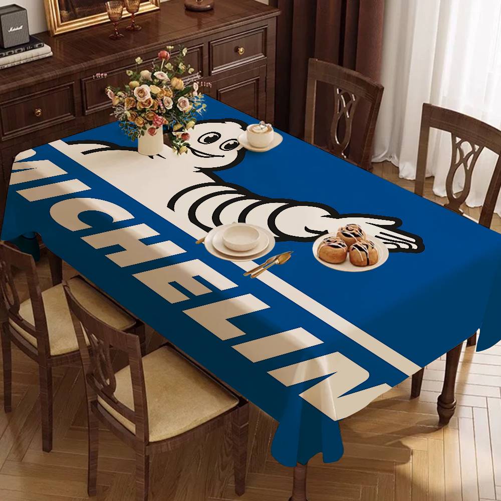 Home Textiles Today Logo - M-Michelins Logo Polyester Waterproof Tablecloth Bedside
