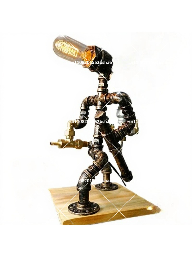 Home Textiles Industry - Industrial Style Retro Table Lamp with