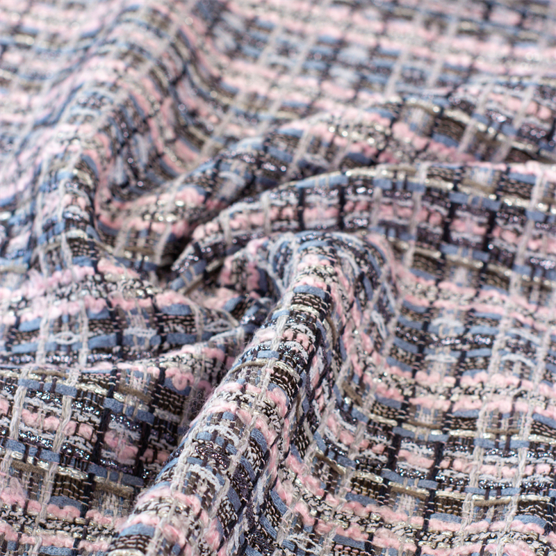 Home Textiles Importers In Usa - Colorful Bright Silk Woven Tweed Fabric