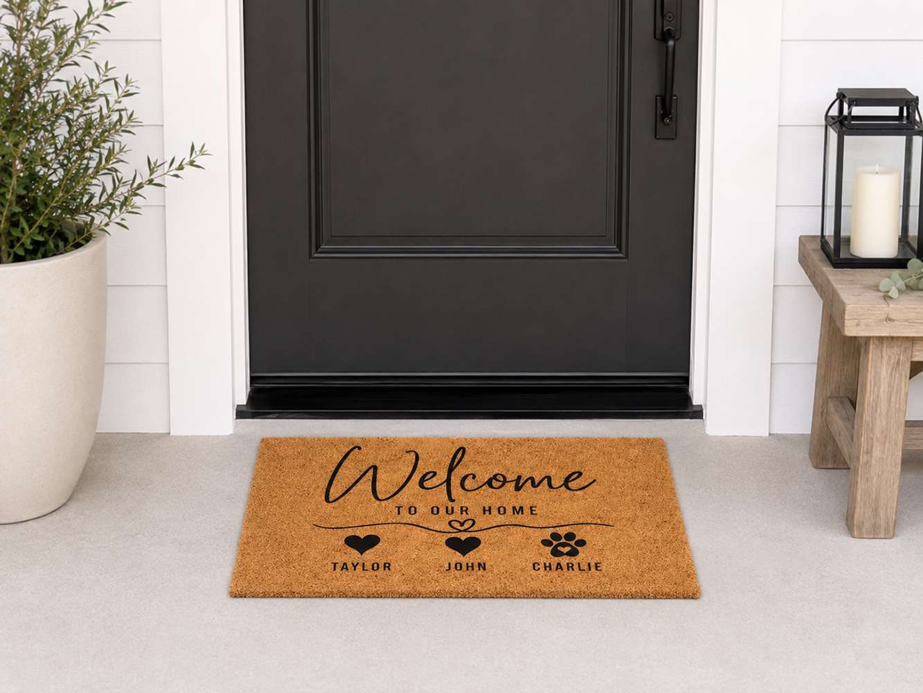 Custom Text Logo Doormat Fashi - Home Textiles Logo 评论和价格