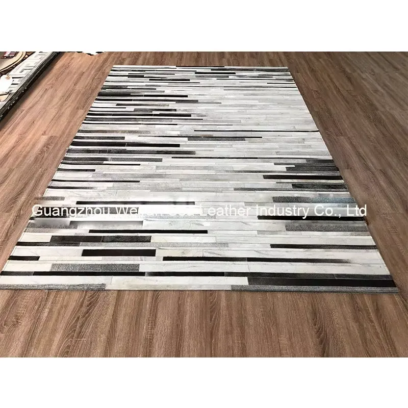 Imported Gray Striped Cowhide  - Home Textiles Importers In Usa 评论和价格