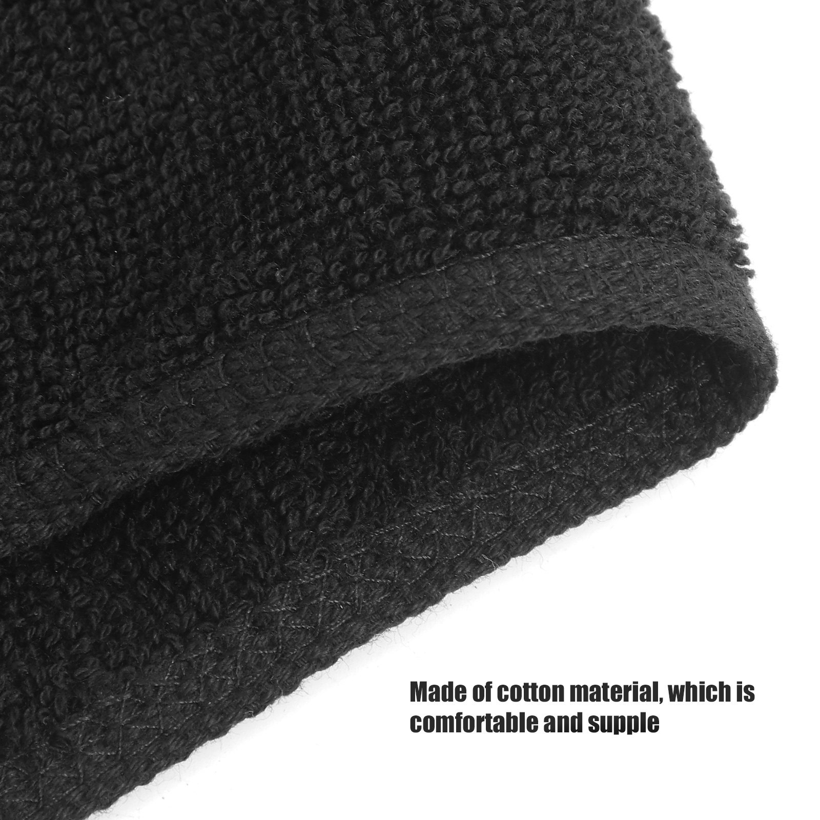 2Pcs Cotton Hair Towel Black A - Home Textiles In Pakistan 评论和价格