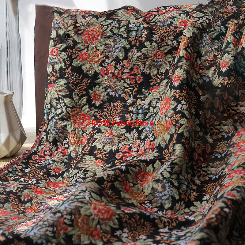 1 meter Retro Embossed Flowers - Home Textiles Importers In Usa 评论和价格