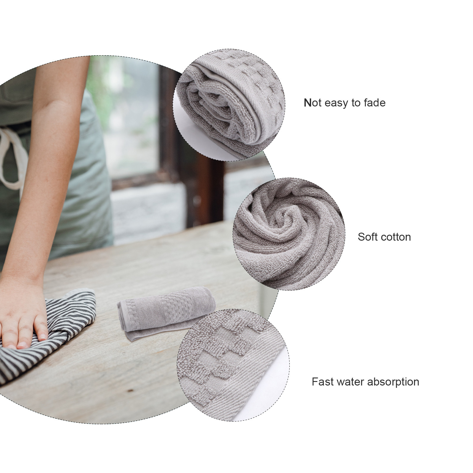 1Pcs Pure Cotton Thick Bath To - Home Textiles In Pakistan 评论和价格