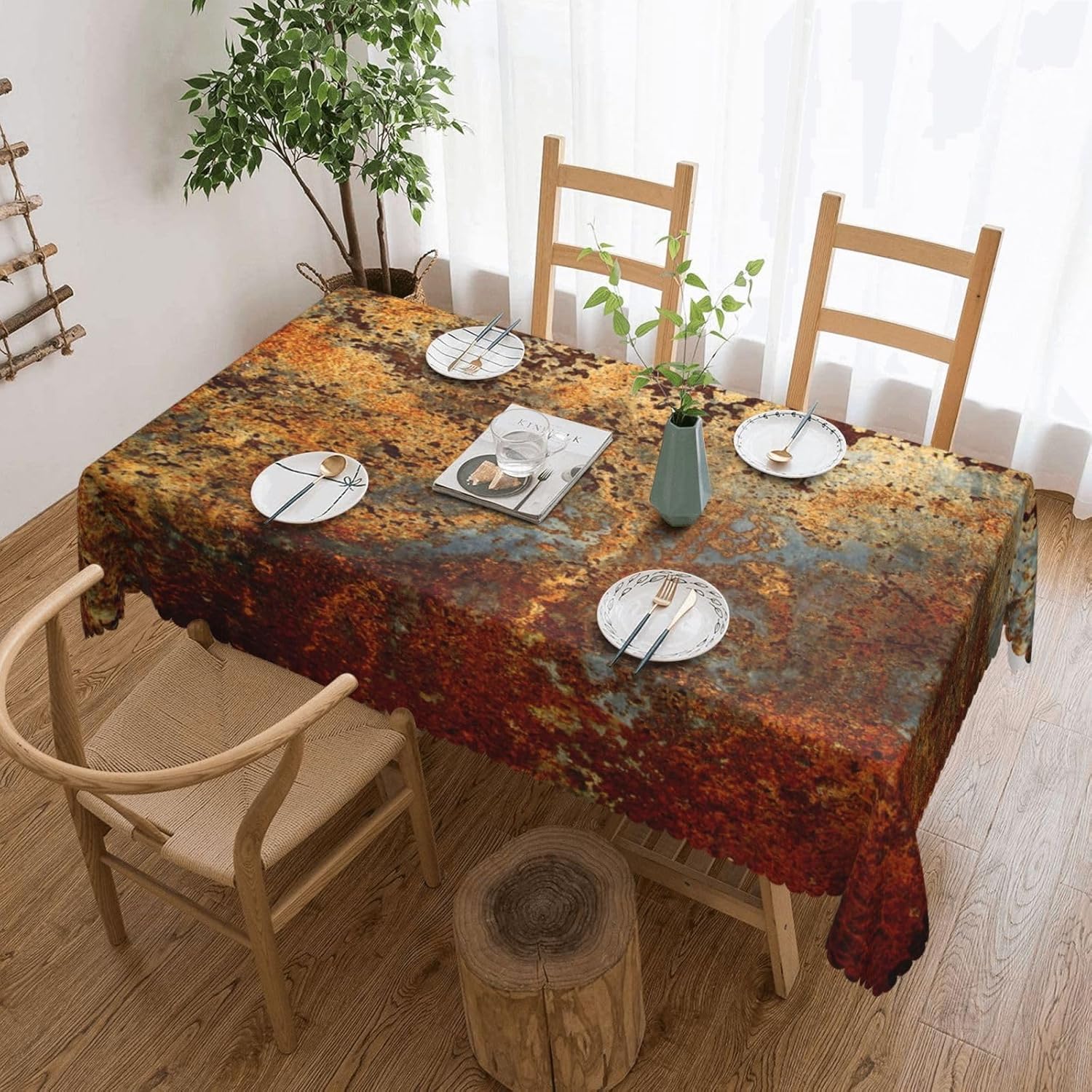 Industrial Brown Rust Metal Ta - Home Textiles Industry 评论和价格
